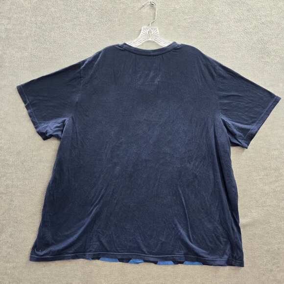 VINTAGE LL Cool‎ J Men Shirt 2XL Blue Argyle Graphic Grunge Streetwear Y2K Tee - Picture 6 of 10